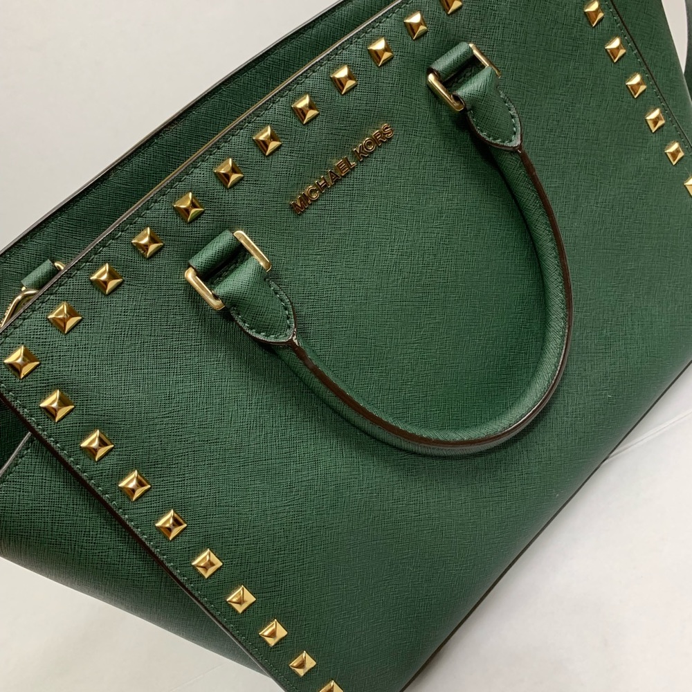 Michael Kors Selma studded Green Crossbody bag - Picture 4 of 6